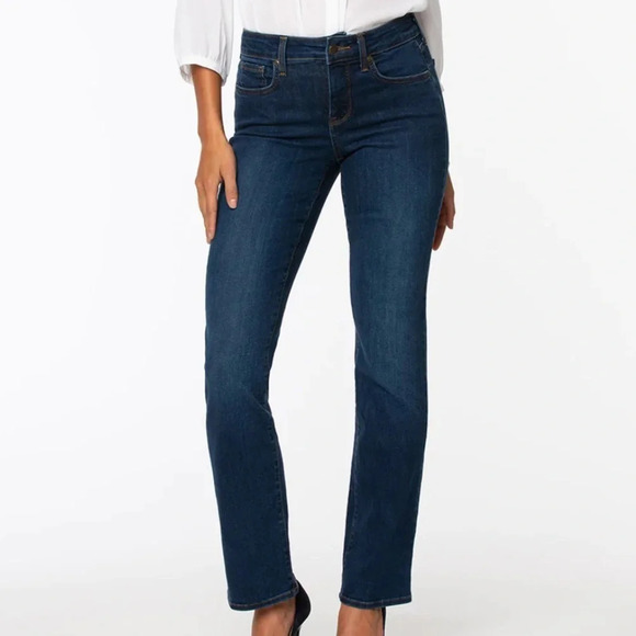 NYDJ Marilyn Straight Jeans In Size 6 Petite - Picture 1 of 10